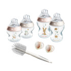 Tommee Tippee® CTN SET ZA HRANJENJE NA BOČICU ROZI ("PUŽ-ZEKO") , 4 BOČICE