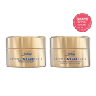 DEFENCE MY AGE GOLD KREME ZA NJEGU ZRELE KOŽE, UZ POBOLJŠANJE GUSTOĆE VLAKANA KOLAGENA I ELASTINA; GOLD dnevna krema + GOLD noćna krema GRATIS (promotivni paket - limitirana serija)