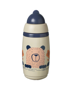 Tommee Tippee® superstar™ "INSULATED" termo čaša sa silikonskom slamkom na izvlačenje, 266 ml, 12MJ+, Medo