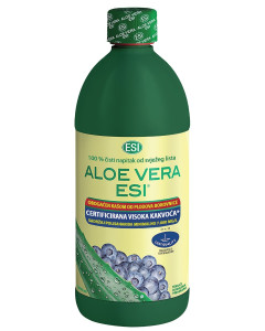 ESI ALOE VERA ESI® SOK od lista prave aloje, obogaćen medom i sokom od plodova borovnice