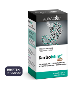 AURAXOL KarboMint® PLUS kapsule, 30 kapsula