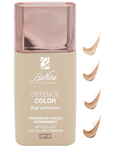 BIONIKE DEFENCE COLOR HIGH PROTECTION Tekući puder sa visokom UVA-UVB zaštitom, SPF 30 (Anti-blue light, Anti-pollution foundation)