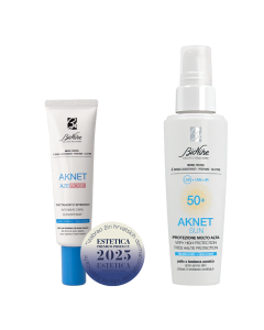 BioNike AKNET AZE-ROSE Intenzivna gel-krema + AKNET SUN Fluid SPF 50+