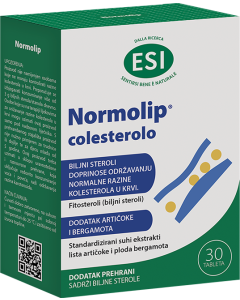 ESI NORMOLIP KOLESTREOL tablete, s dodanim biljnim sterolima