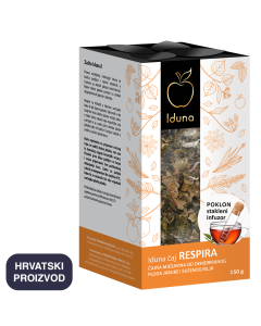 IDUNA RESPIRA čaj od ploda jabuke i mješavine bilja, sa staklenim infuzorom za pripremu čaja