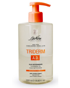BioNike TRIDERM A.D. ULJE s emolijentnim učinkom, za pranje suhe i atopične kože dojenčadi, djece i odraslih (Cleansing oil - Emollient)